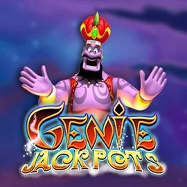 Official Jackpots logo: Genie Jackpots by Blueprint Gaming at Bison Casino