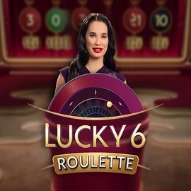 Lucky 6 Roulette slot logo by Pragmatic Play at Bison Casino