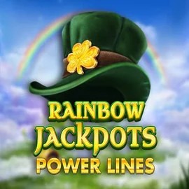 Rainbow Jackpots Power Lines slot visual from Red Tiger Gaming available on bison-pl.click