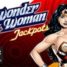 Wonder Woman Jackpots online game logo by Amaya on bison-pl.click